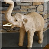 D50. Burlap elephant. 29”h - $45 